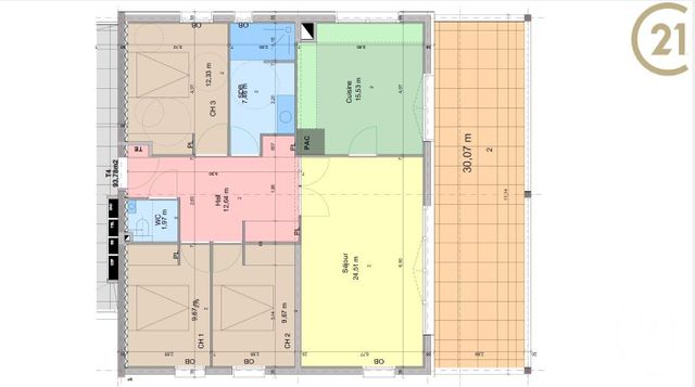 Appartement F4 à vendre - 4 pièces - 94 m2 - Douvaine - 74 - RHONE-ALPES