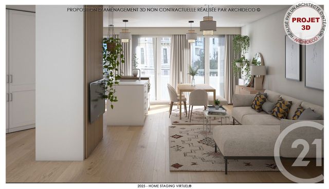 Appartement F4 à vendre - 4 pièces - 90 m2 - Villeurbanne - 69 - RHONE-ALPES