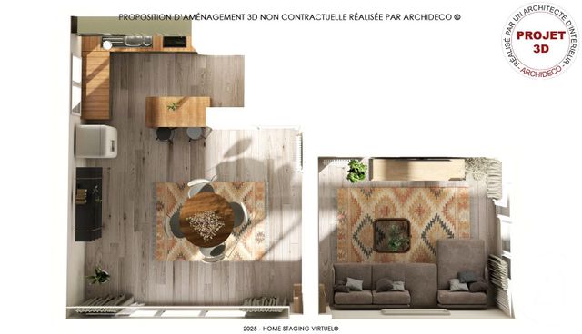 Appartement F3 à vendre - 3 pièces - 69 m2 - Villeurbanne - 69 - RHONE-ALPES