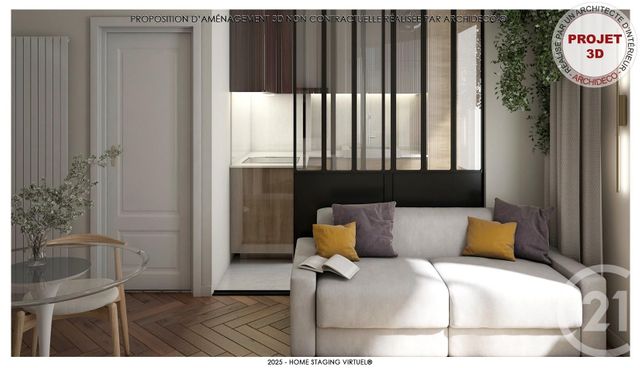 Appartement F1 &agrave; vendre - 1 pi&egrave;ce - 29 m2 - Villeurbanne - 69 - RHONE-ALPES