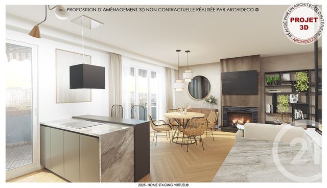 Appartement F4 &agrave; vendre - 4 pi&egrave;ces - 99 m2 - Villeurbanne - 69 - RHONE-ALPES