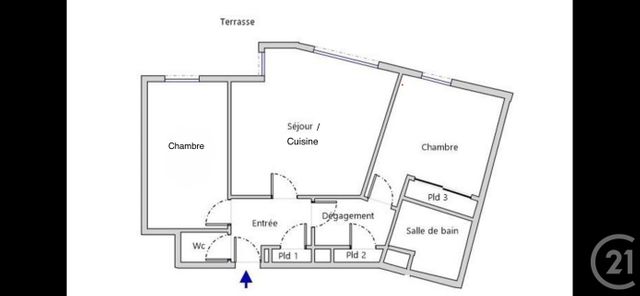 Appartement T3 &agrave; vendre - 3 pi&egrave;ces - 60 m2 - Villeurbanne - 69 - RHONE-ALPES