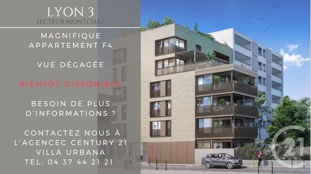 Appartement F4 à vendre - 4 pièces - 110,31 m2 - Lyon - 69003 - RHONE-ALPES