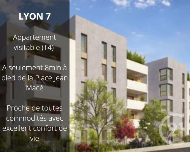Appartement T3 à vendre - 3 pièces - 64,80 m2 - Lyon - 69007 - RHONE-ALPES