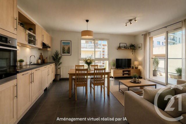 Appartement F3 &agrave; vendre - 3 pi&egrave;ces - 61,24 m2 - Villeurbanne - 69 - RHONE-ALPES